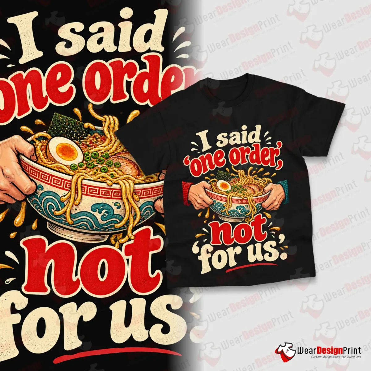 Noodle Lovers Shirt Designs 15PCS PNG Bundle — view 11