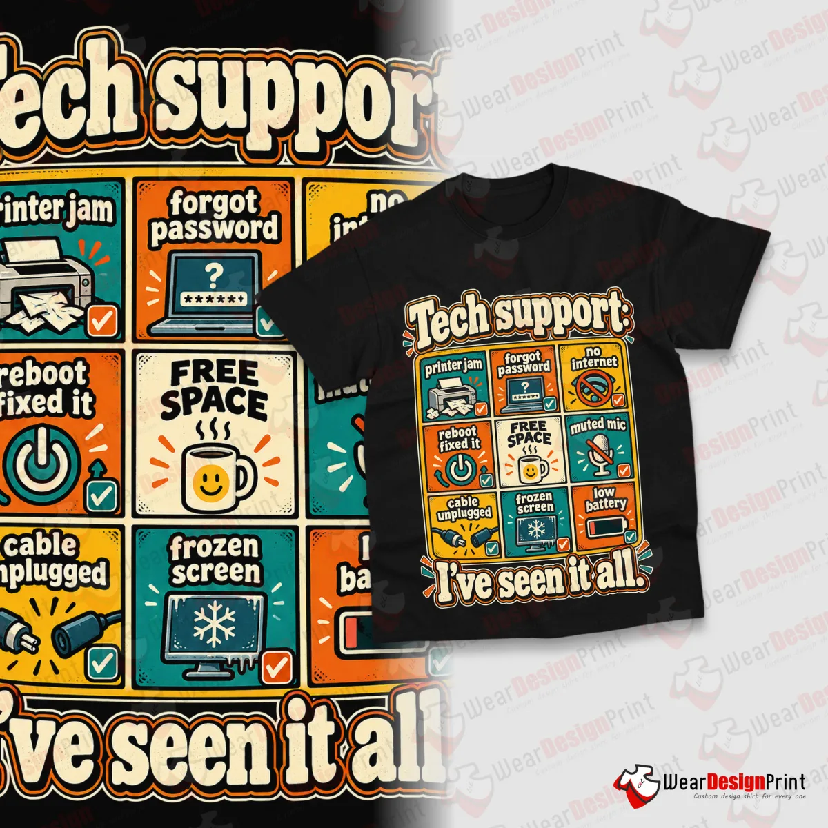 IT & Tech Shirt Designs 10PCS PNG Bundle — view 7