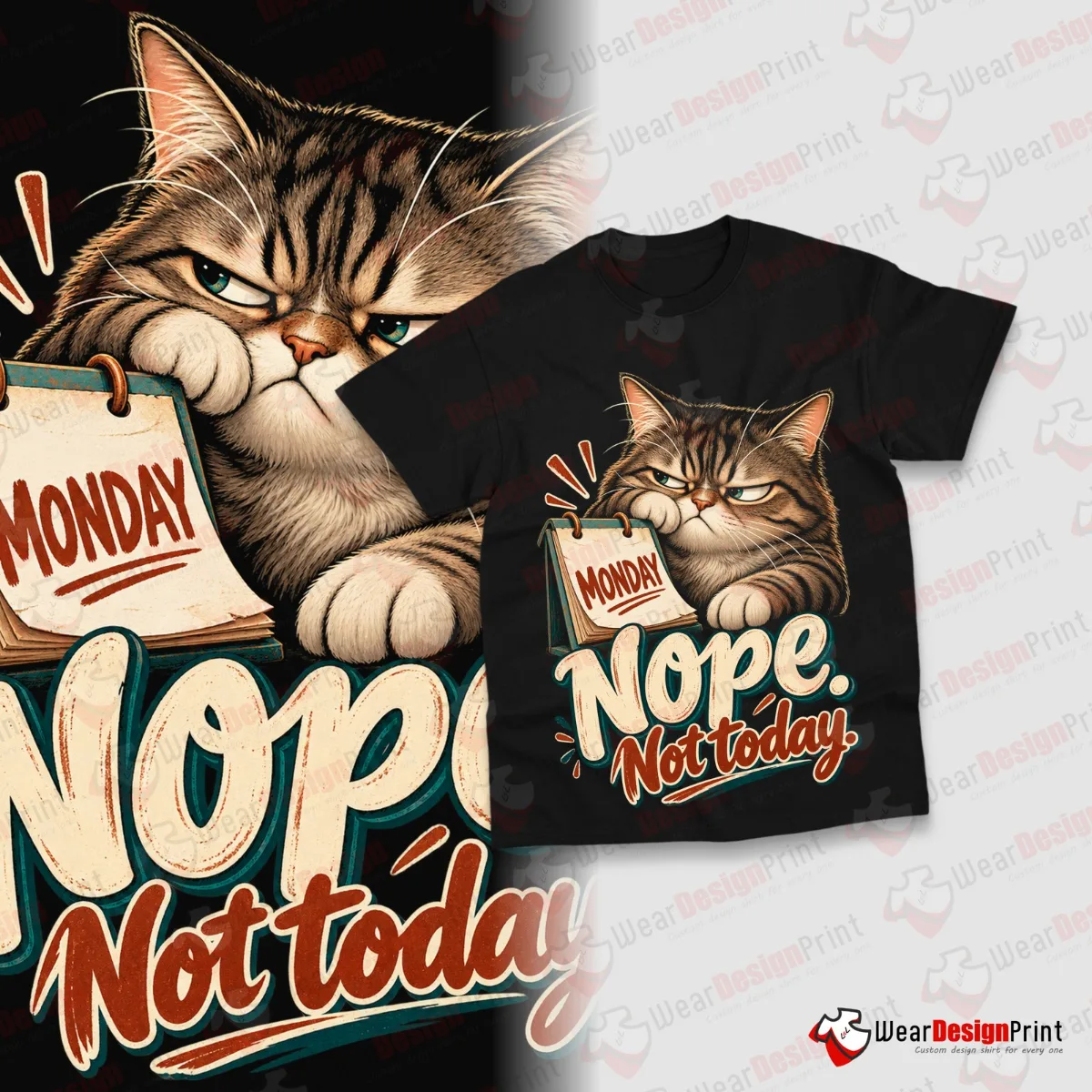 Funny Cat Shirt Designs 20PCS PNG Bundle — view 12