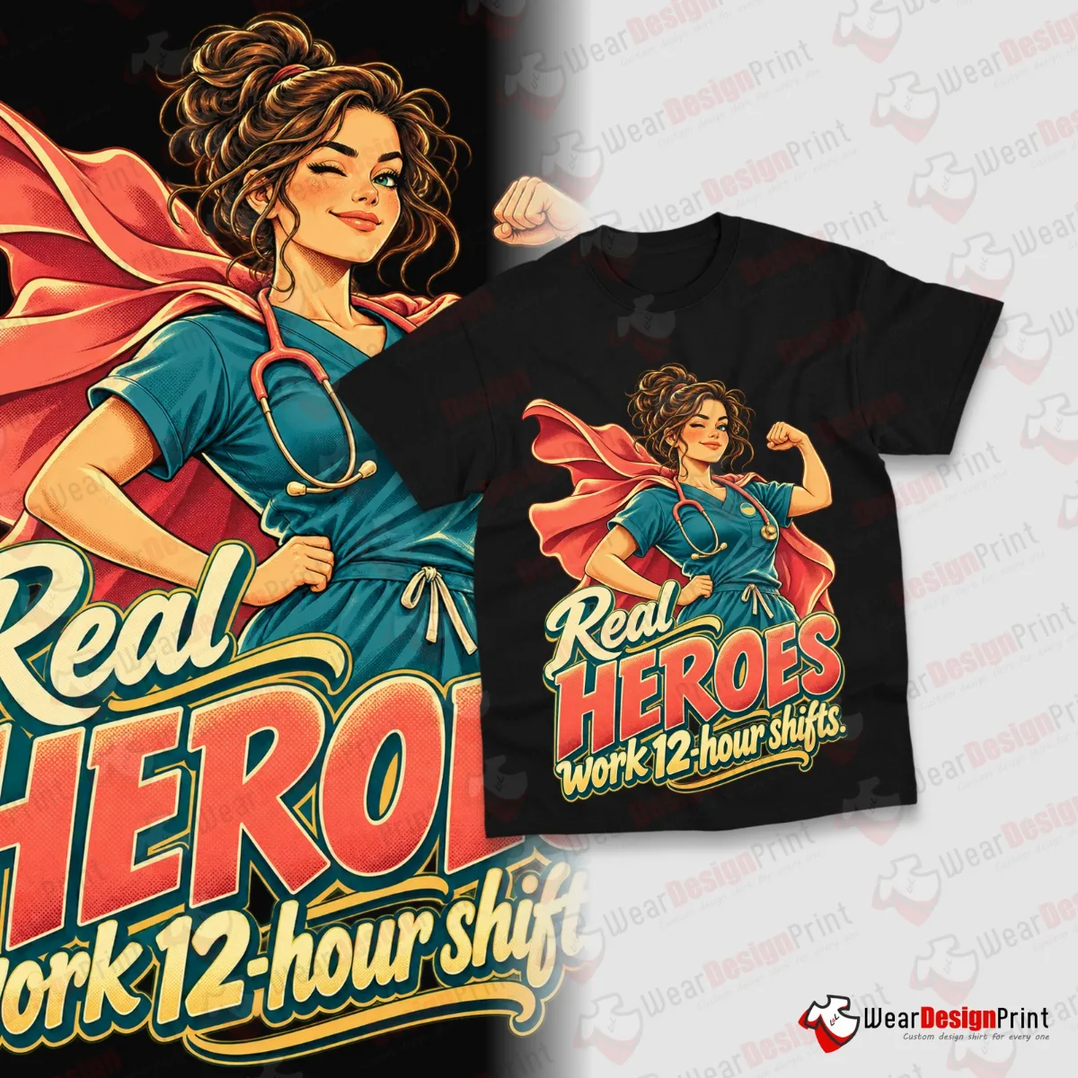 Funny Superhero Shirt Designs 20PCS PNG Bundle — view 12