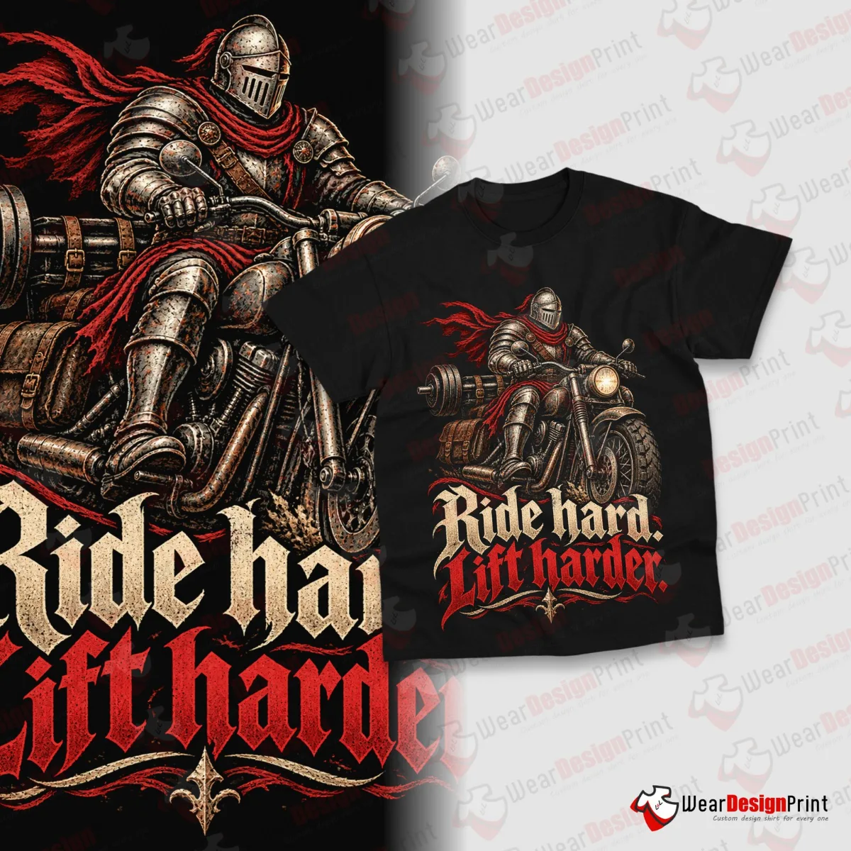 Warrior Gym Shirt Designs 15PCS PNG Bundle — view 13