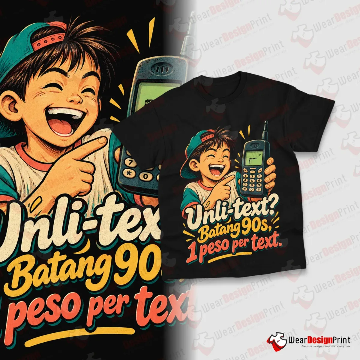 Batang 90s Shirt Designs 17PCS PNG Bundle — view 12