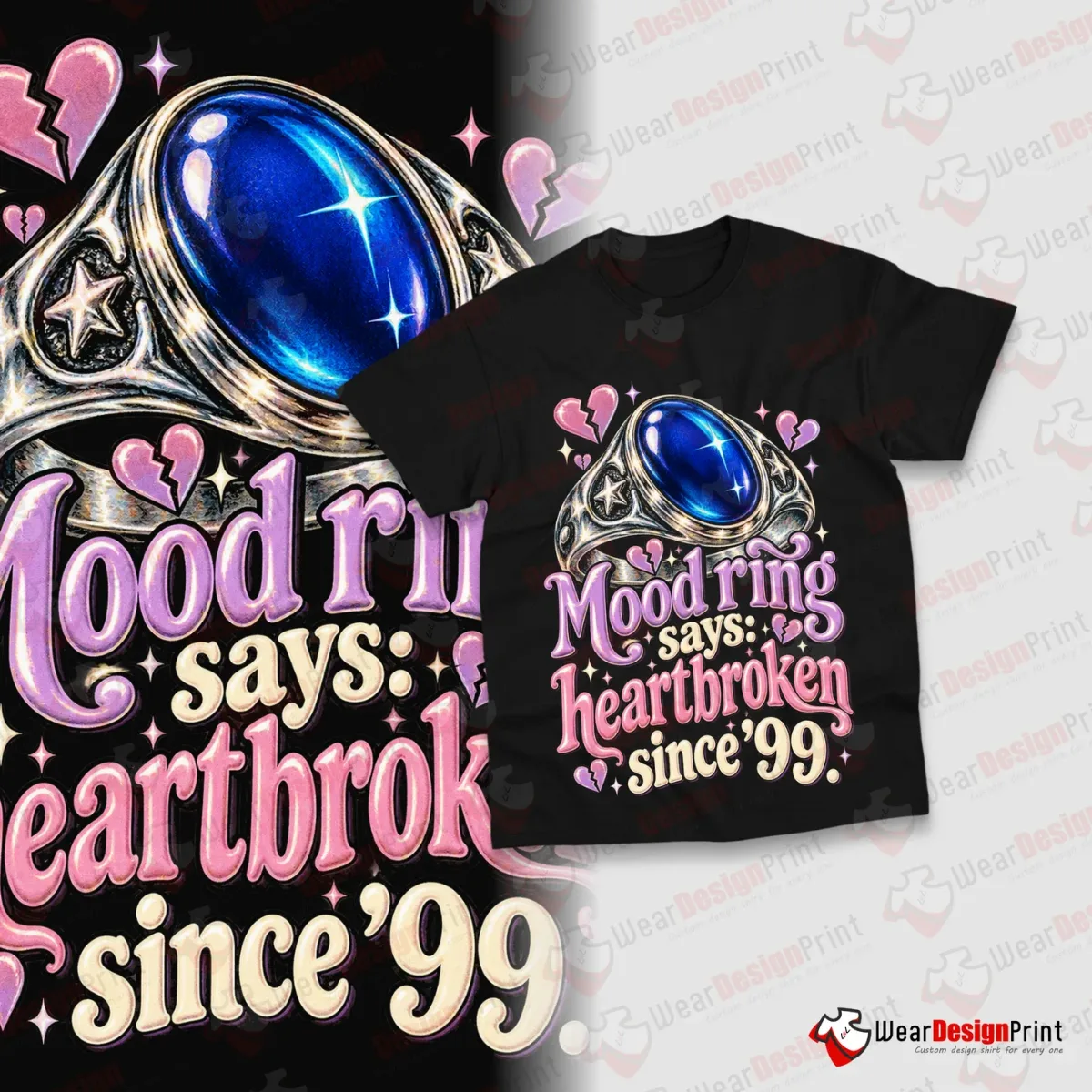 Retro Heartbreak Shirt Designs 15PCS PNG Bundle — view 12