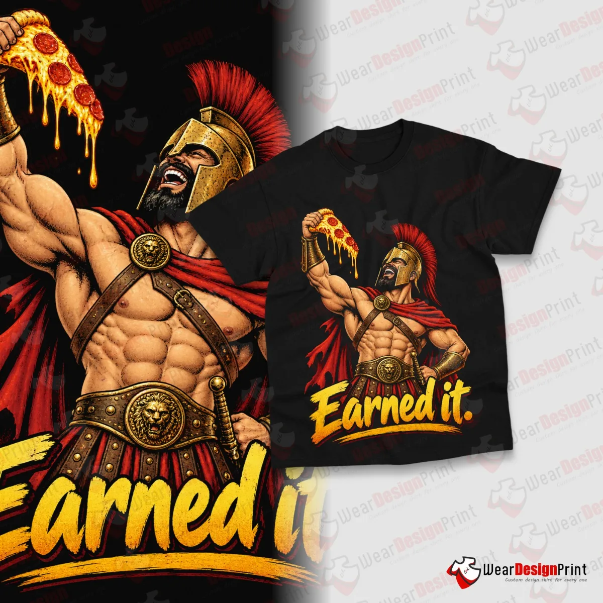 Warrior Gym Shirt Designs 15PCS PNG Bundle — view 14
