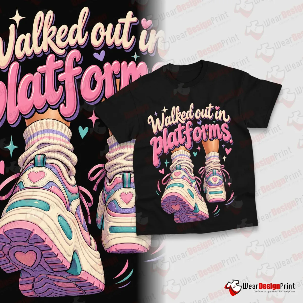 Retro Heartbreak Shirt Designs 15PCS PNG Bundle — view 13
