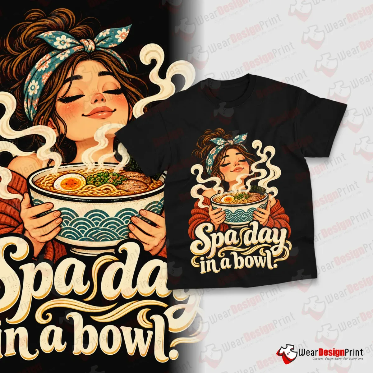 Noodle Lovers Shirt Designs 15PCS PNG Bundle — view 14