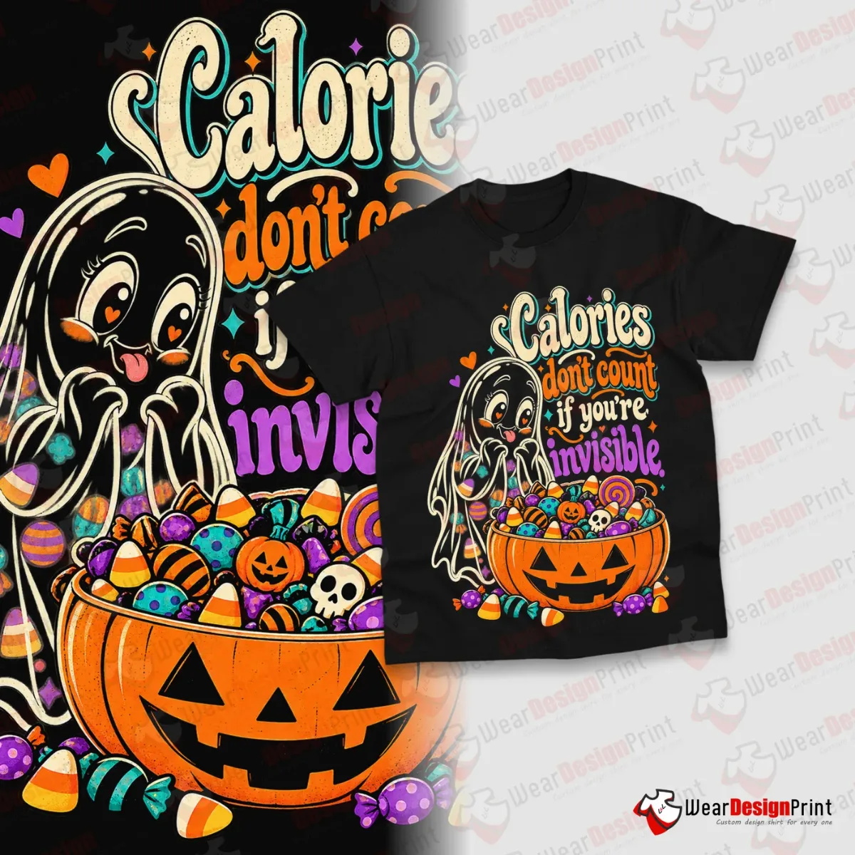 Halloween Fun Shirt Designs 15PCS PNG Bundle — view 14