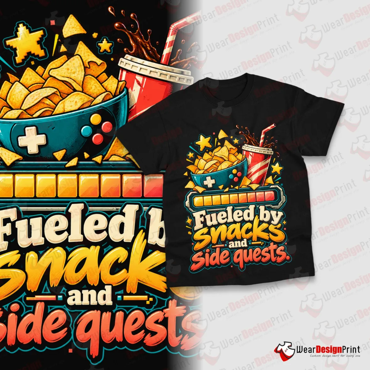 Funny Gamer Shirt Designs 20PCS PNG Bundle — view 15