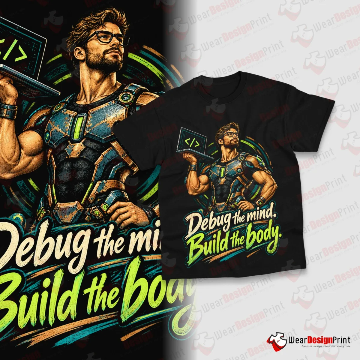 Warrior Gym Shirt Designs 15PCS PNG Bundle — view 15