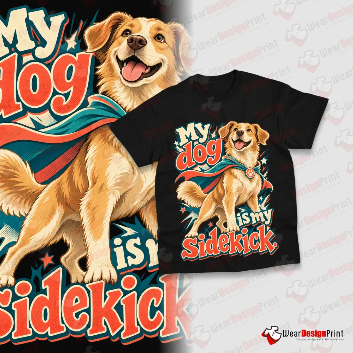Funny Superhero Shirt Designs 20PCS PNG Bundle — view 16