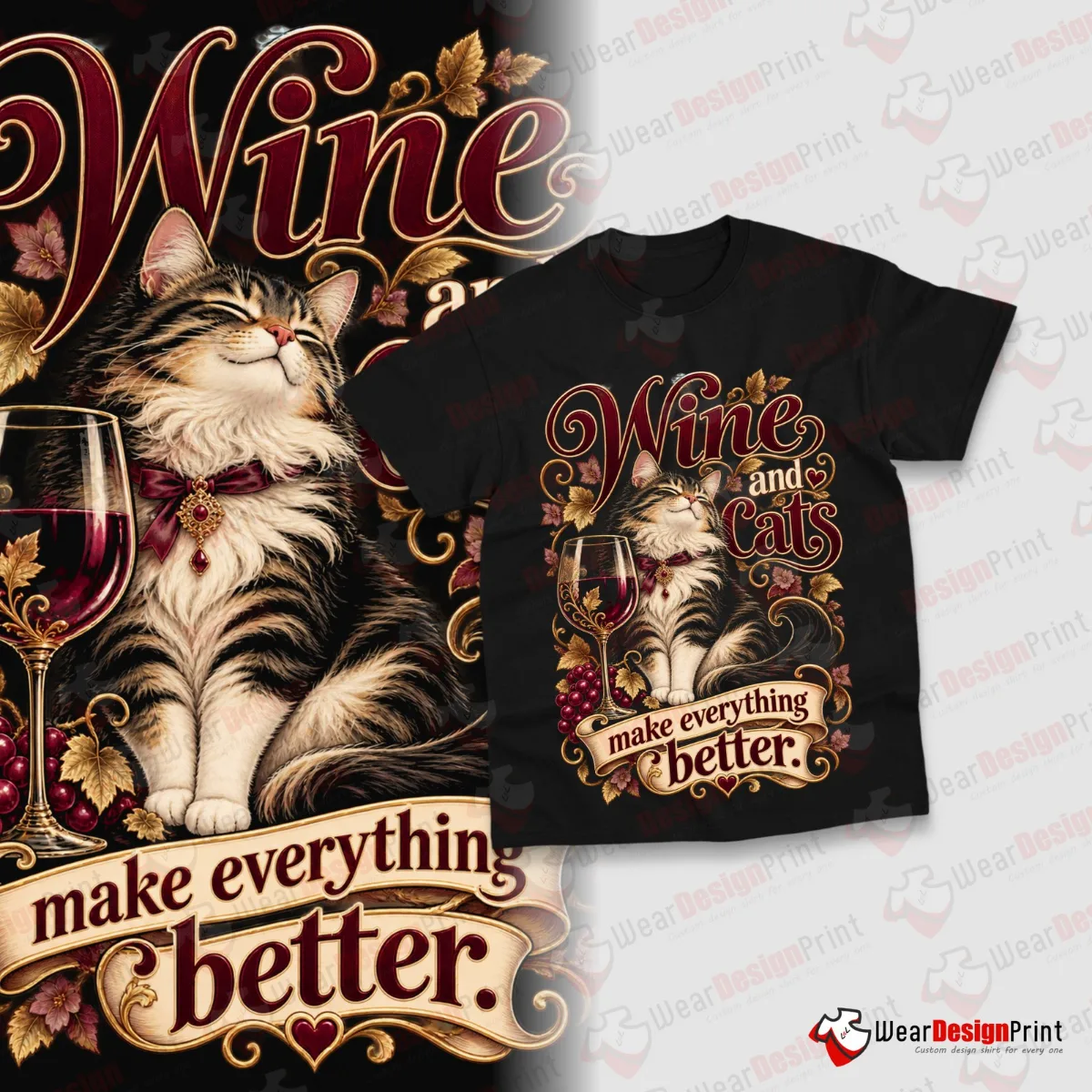 Funny Cat Shirt Designs 20PCS PNG Bundle — view 17