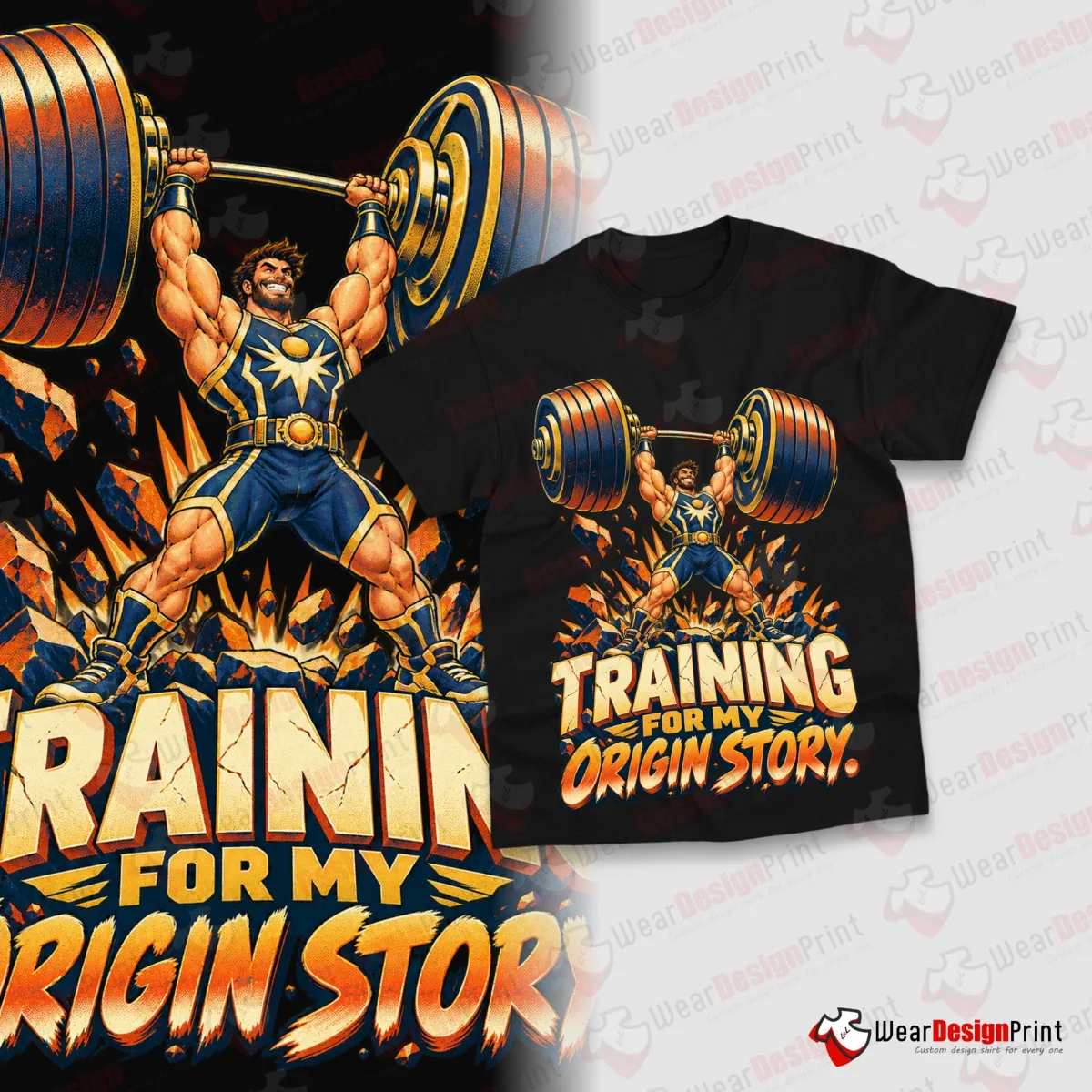 Funny Superhero Shirt Designs 20PCS PNG Bundle — view 18