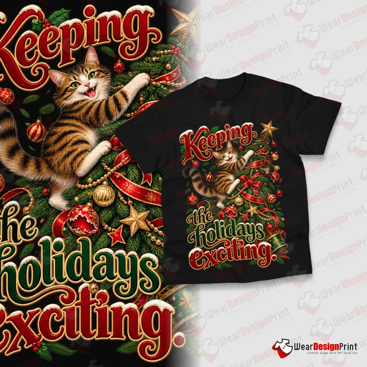 Funny Cat Shirt Designs 20PCS PNG Bundle — view 21
