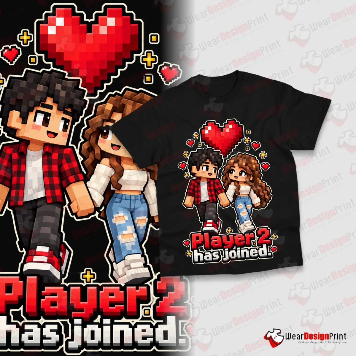 Pixel Art Kids Shirt Designs 16PCS PNG Bundle — view 3
