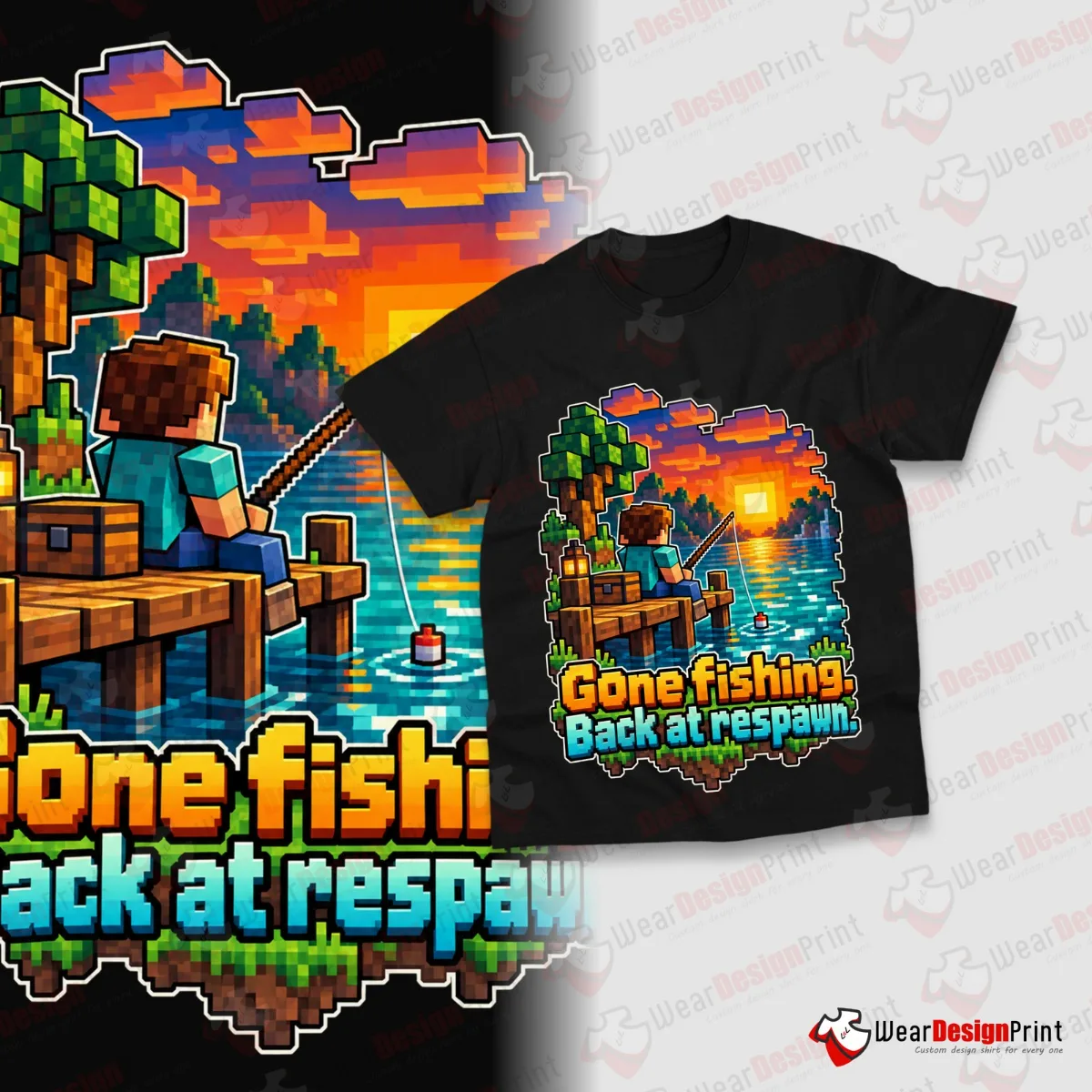 Pixel Art Kids Shirt Designs 16PCS PNG Bundle — view 10