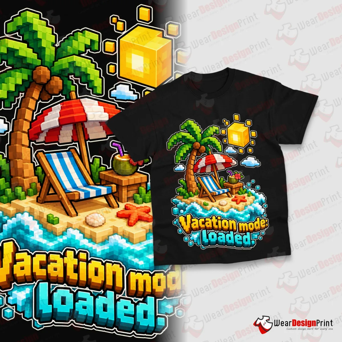 Pixel Art Kids Shirt Designs 16PCS PNG Bundle — view 11
