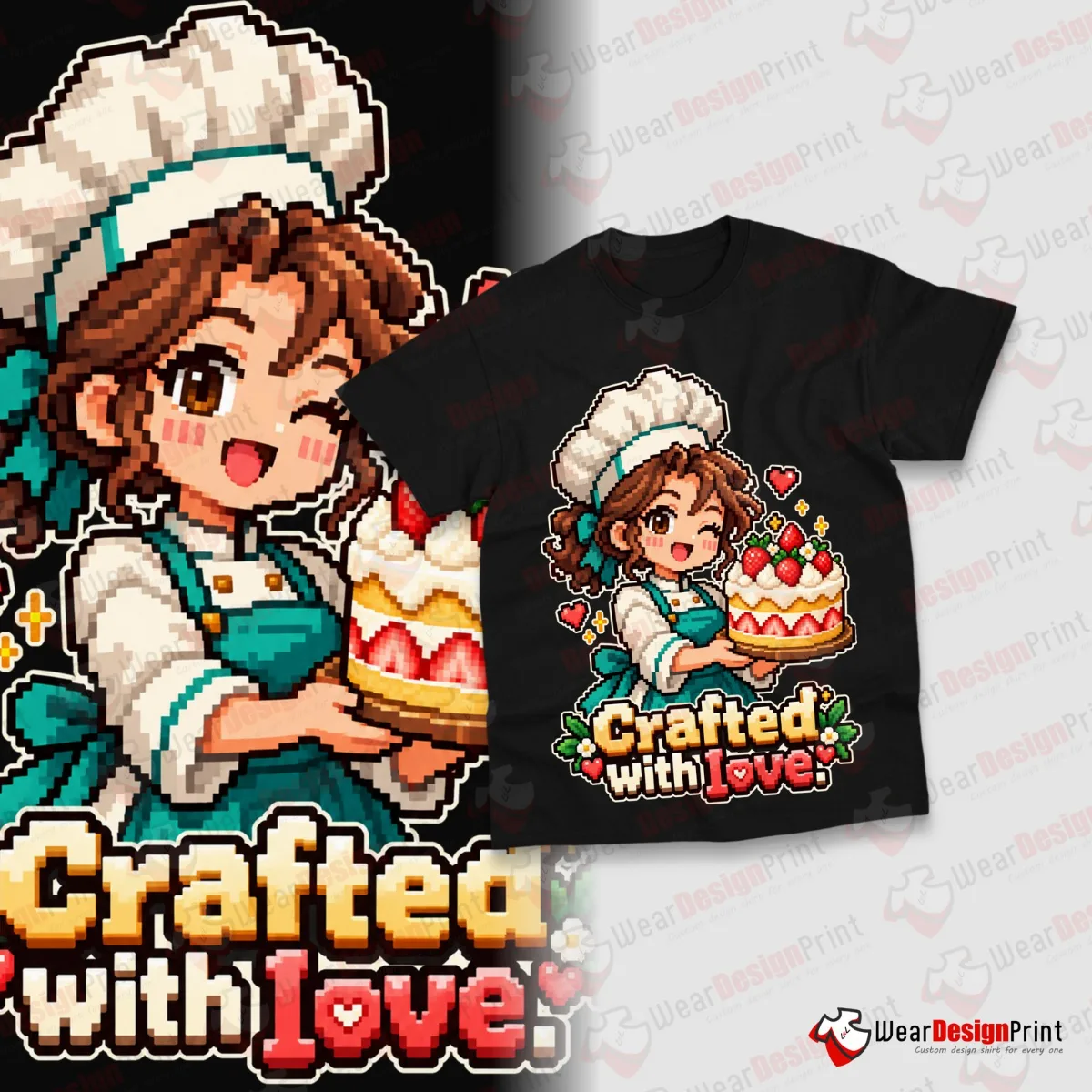 Pixel Art Kids Shirt Designs 16PCS PNG Bundle — view 12