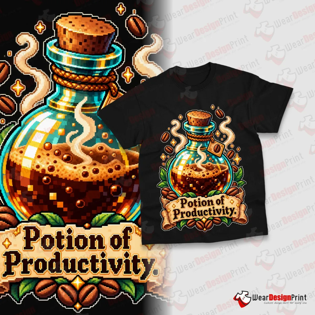 Pixel Art Kids Shirt Designs 16PCS PNG Bundle — view 13